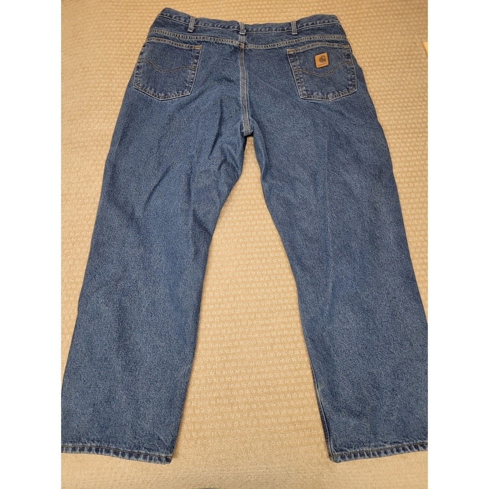 Carhartt Mens Jeans 42x30, B172 DST Flannel Lined Relaxed‎ Fit Denim - Picture 3 of 7